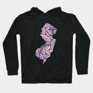 new jersey map art Hoodie